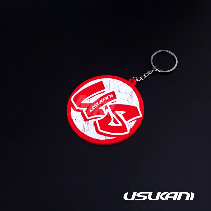 Usukani Logo Key Ring - Red 1