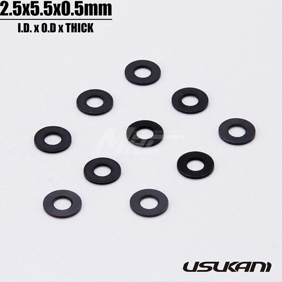 Usukani Alum. Spacer 2.5 X 5.5 - Black 1