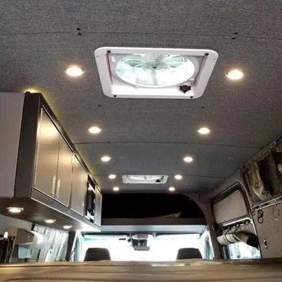 07+ Sprinter Van Ceiling Liner Kit 170"Wb Ext Upholstered Plywood 1