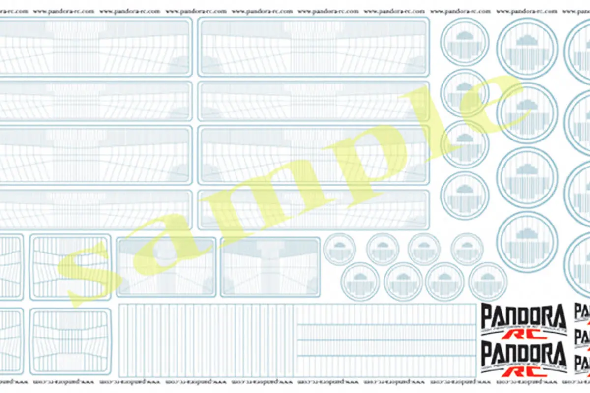 Pandora Rc 3D Graphic Headlight Decal 1