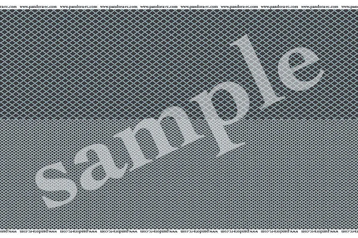 Pandora Rc 3D Cross Mesh Decal - Plating 1