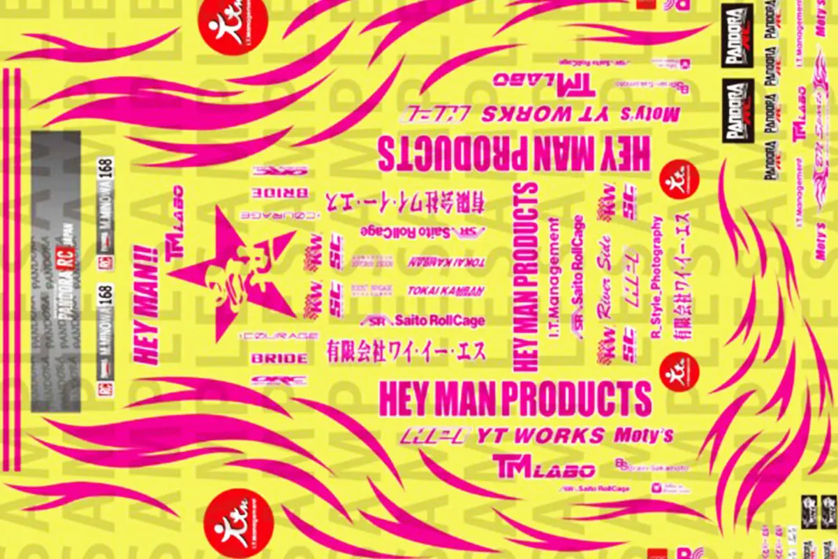 Pandora Rc Masayo Minowa Spec. Decal Set 1