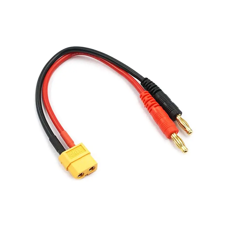 Yeah Racing Xt60 Female To 4Mm Plug Charge Cable Connector Wire 1