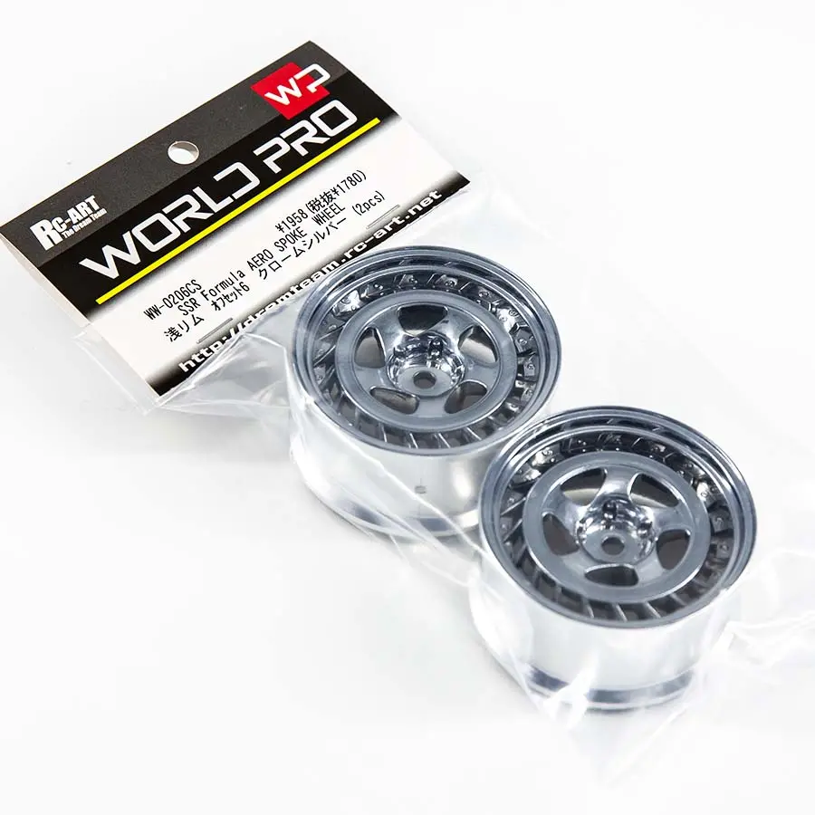 World Pro Ssr Formula Aero Spoke Drift Wheel - Chrome Silver 1