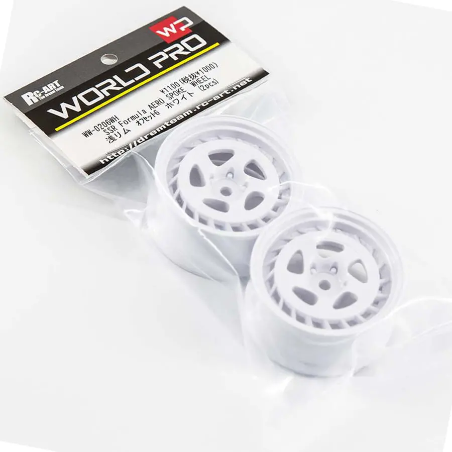 World Pro Ssr Formula Aero Spoke Drift Wheel - White 1