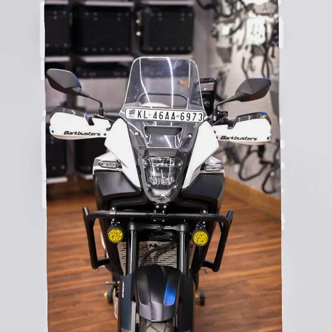 Legundary Honda Nx 500 Oculus Headlight Shield Black 1