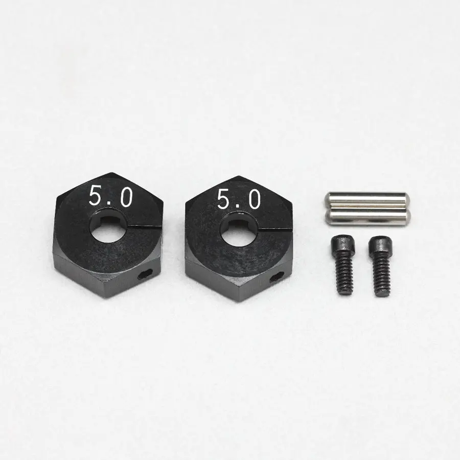 Yokomo Alum. Clamp Wheel Hub 5.0Mm - Black 1
