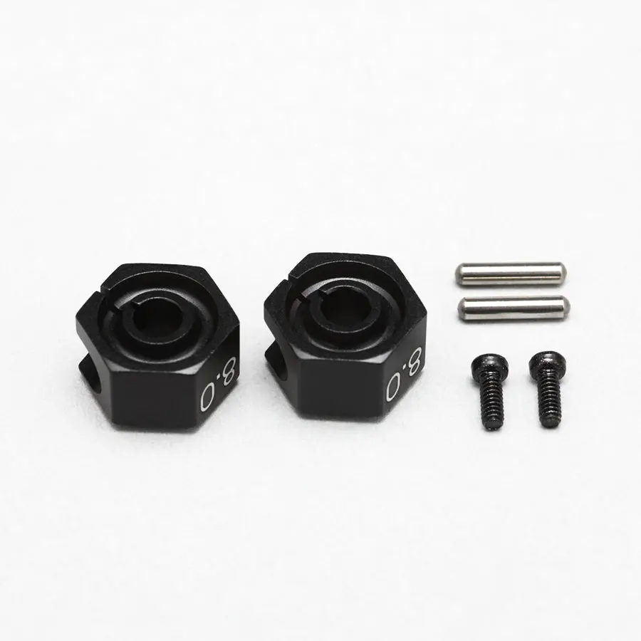 Yokomo Alum. Clamp Wheel Hub 8.0Mm - Black 1