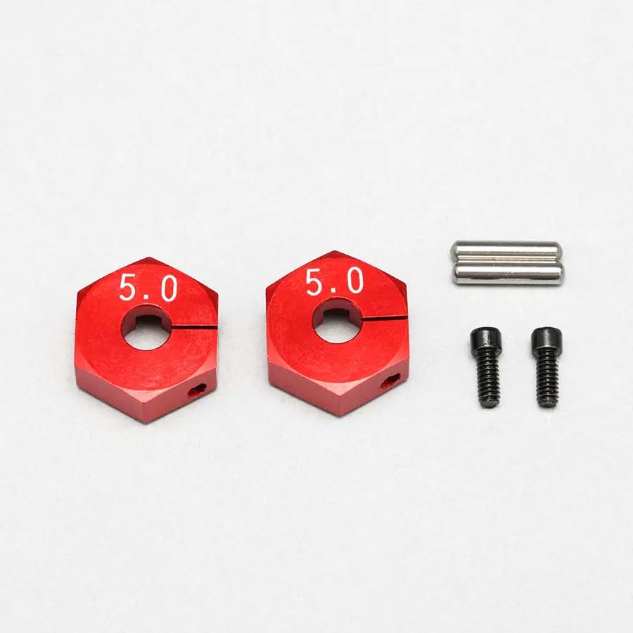 Yokomo Alum. Clamp Wheel Hub 5.0Mm - Red 1