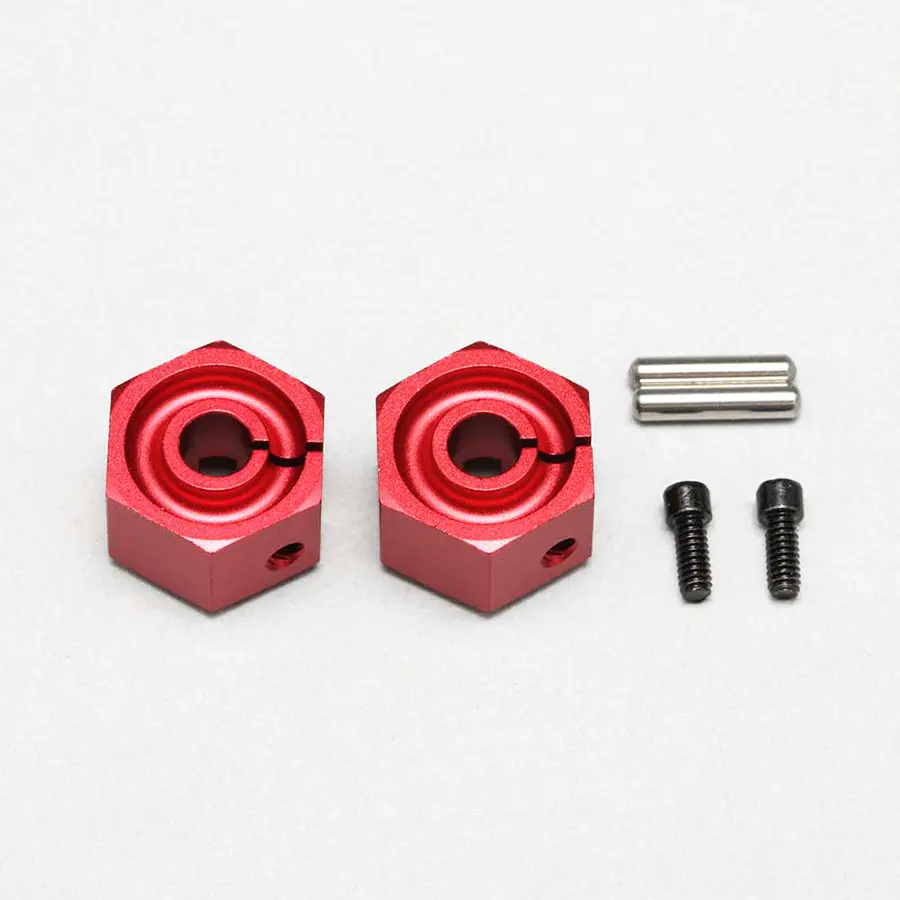 Yokomo Alum. Clamp Wheel Hub 8.0Mm - Red 1