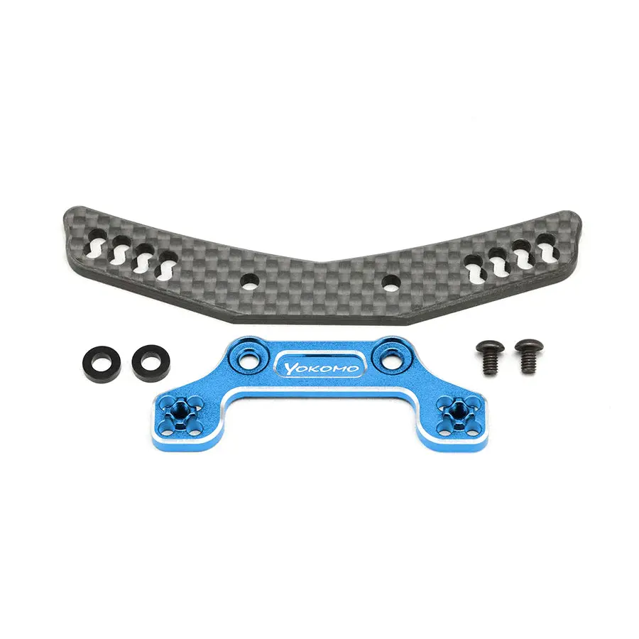 Yokomo Hybrid Graphite/Alum. Front Shock Tower - Blue 1