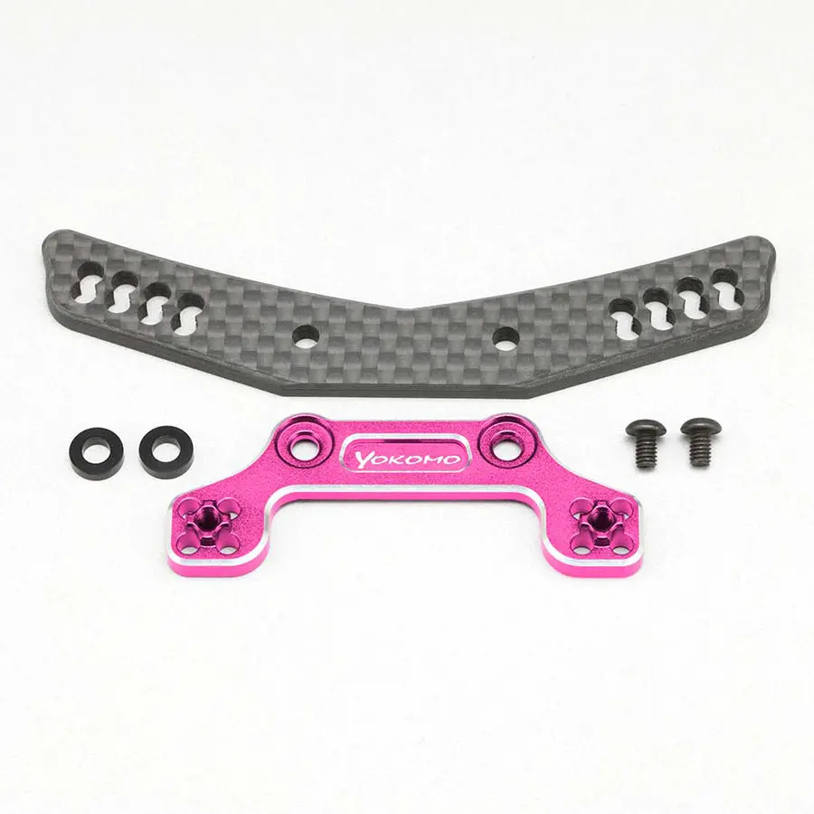 Yokomo Hybrid Graphite/Alum. Front Shock Tower - Purple 1