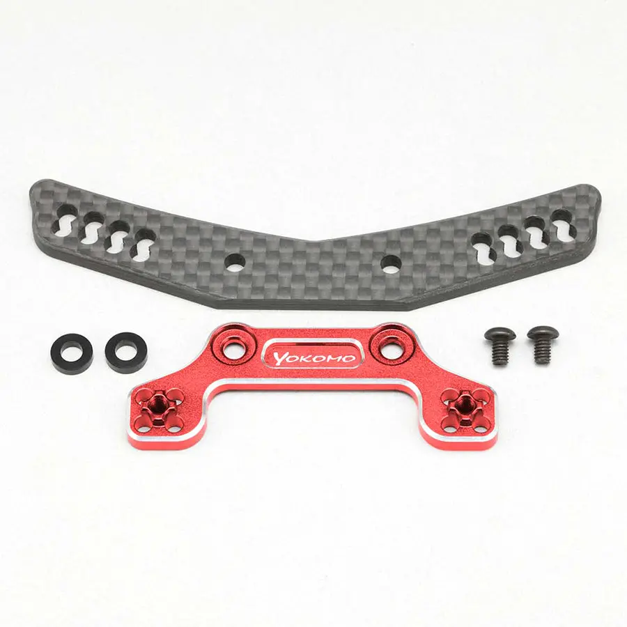 Yokomo Hybrid Graphite/Alum. Front Shock Tower - Red 1