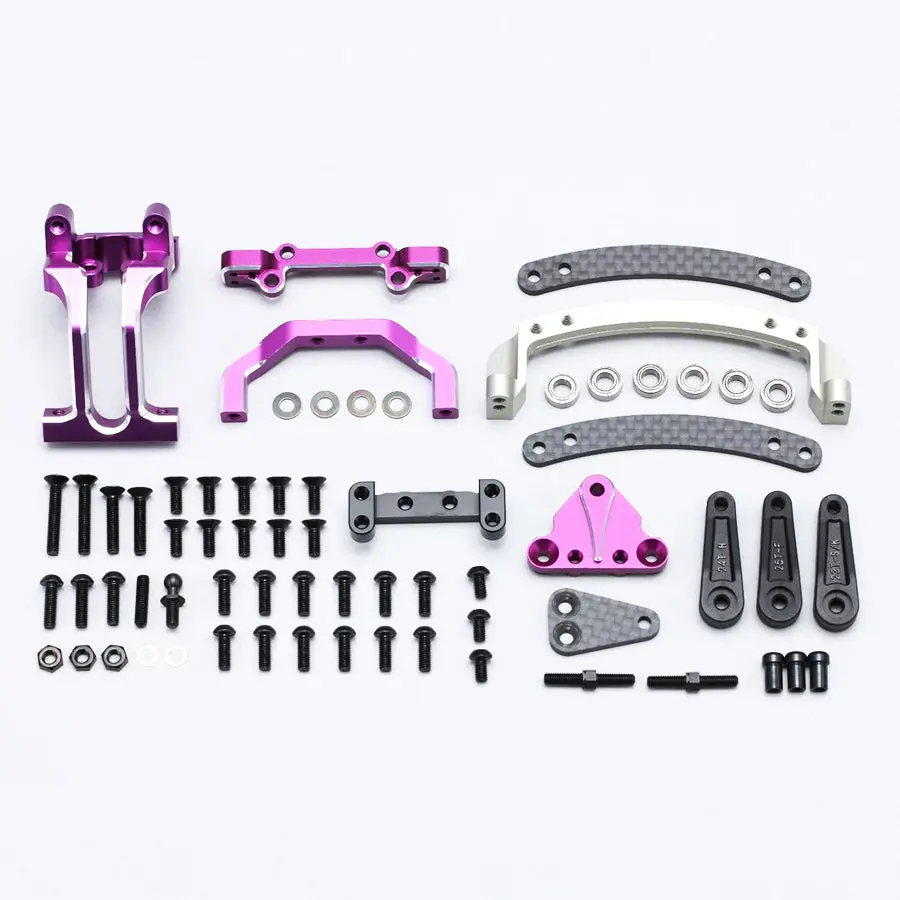 Yokomo Slide Rack Bulkhead Set Ver.2 - Purple 1