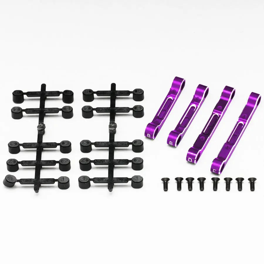 Yokomo Alum. Adjustable Suspension Mount Set - Purple 1