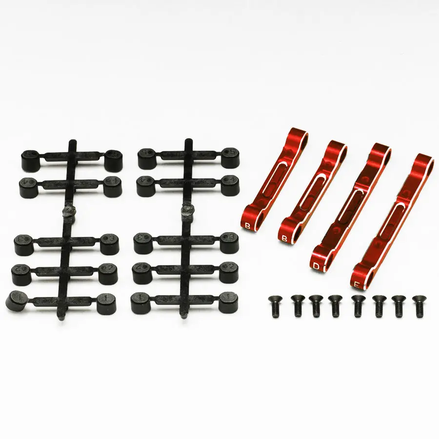 Yokomo Alum. Adjustable Suspension Mount Set - Red 1