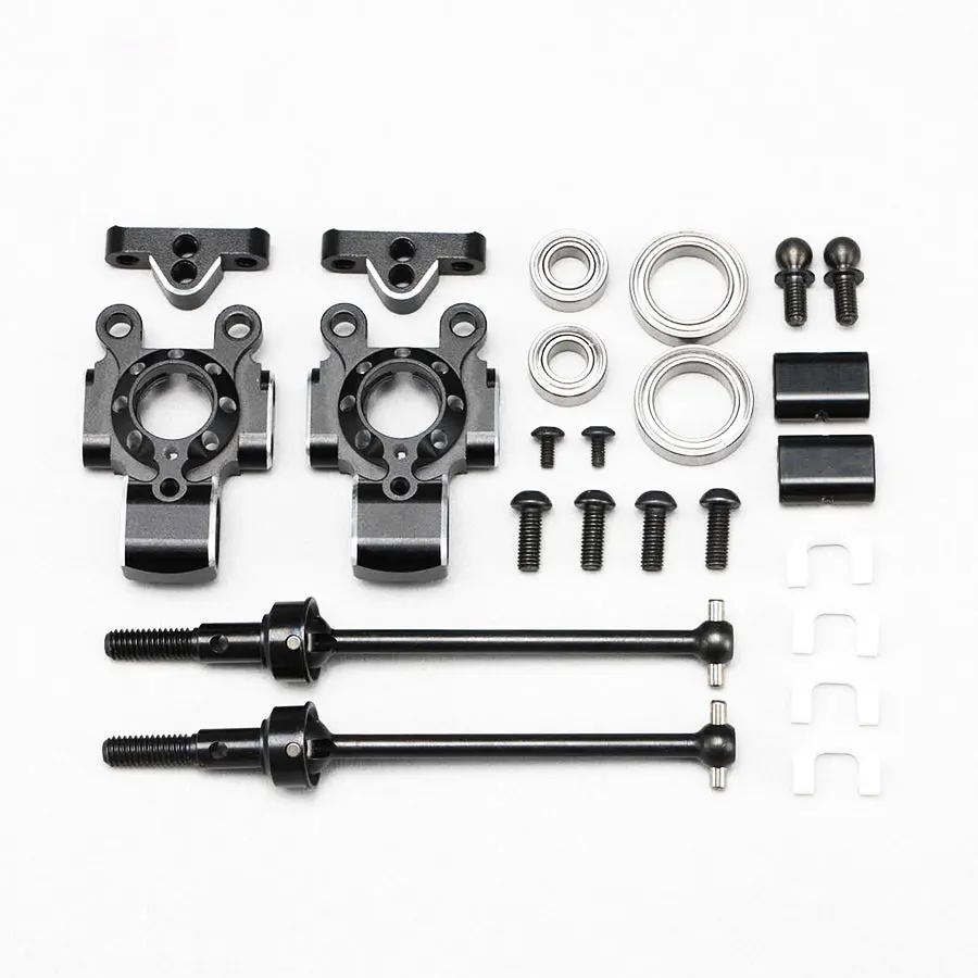 Yokomo Teams Alum. 3-Piece Rear Hub Carrier Set 1