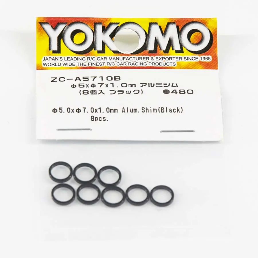 Yokomo Alum. Spacer 5.0 X 7.0 X 1.0Mm - Black 1