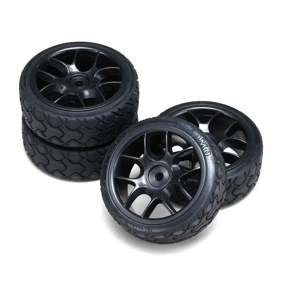 Yokomo Medium Narrow Radial Tyres Type-Y Set (Pre-Mounted) 1