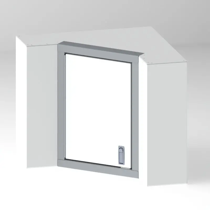 Wall Cabinet, Corner, 24"H X 8"D X 18"W 1
