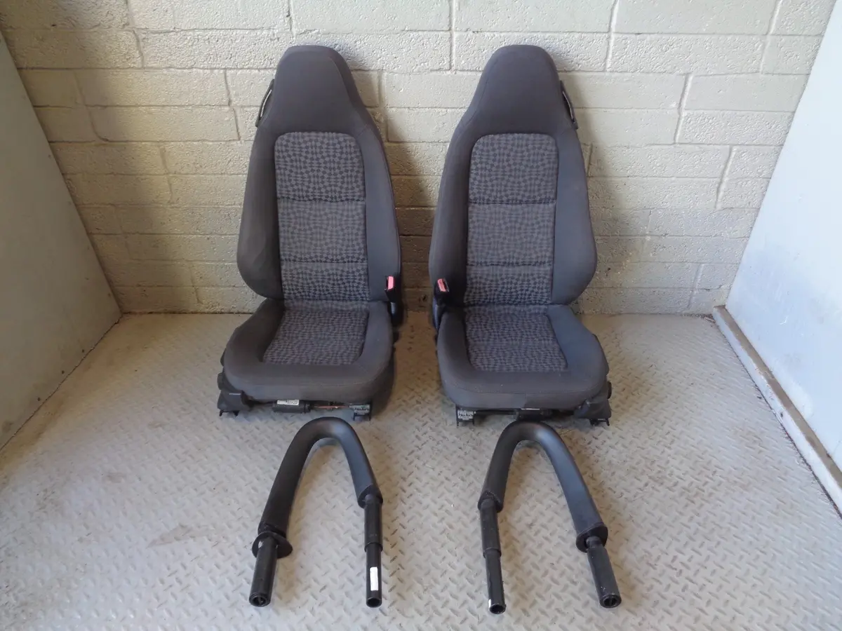 Bmw Z3 E36 Roadster Seats Pair Electric Adjust With Roll Bars Grey 1996 To 2002 1