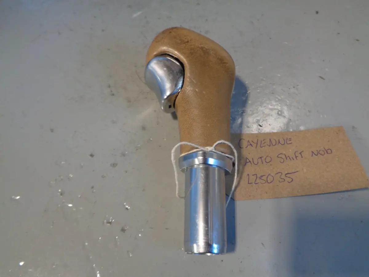 Porsche Cayenne 958.1 92A Gear Knob In Beige And Silver Auto 2011 To 2014 1