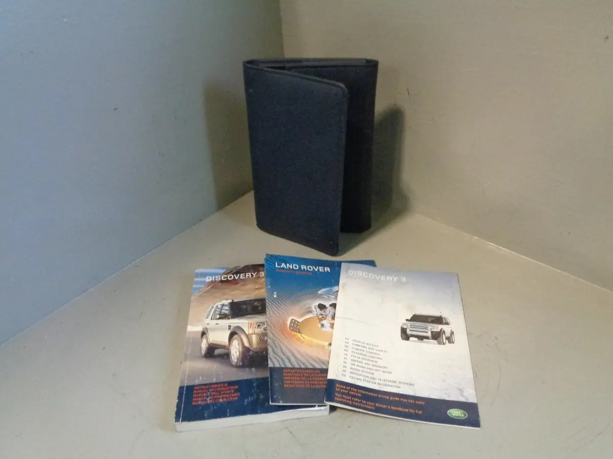 Discovery 3 Handbook User Manual In Wallet Land Rover 2004 To 2009 K26103 1