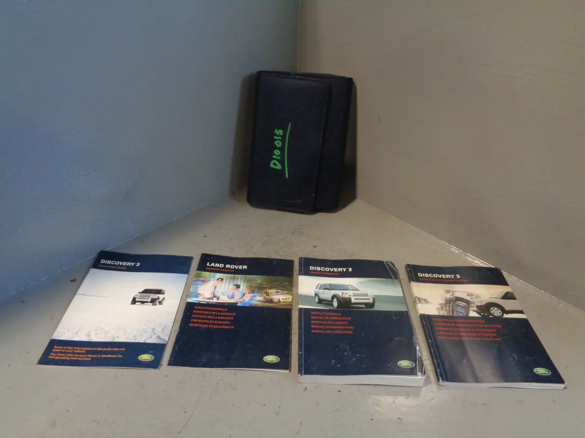 Discovery 3 Handbook User Manual In Wallet Land Rover 2004 To 2009 D10015 1