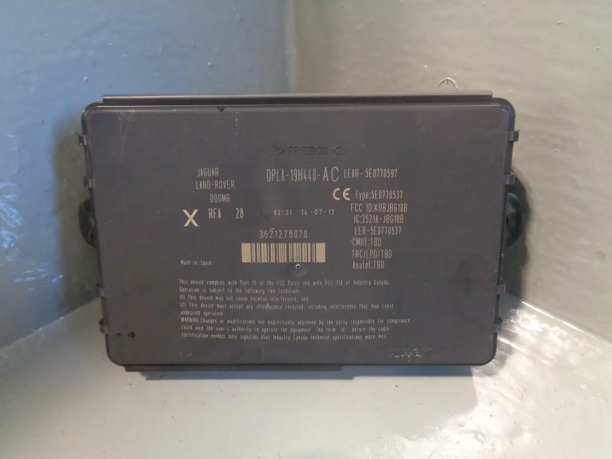 Discovery 4 Keyless Control Module Dpla-19H440-Ac Land Rover 2009 To 2013 1