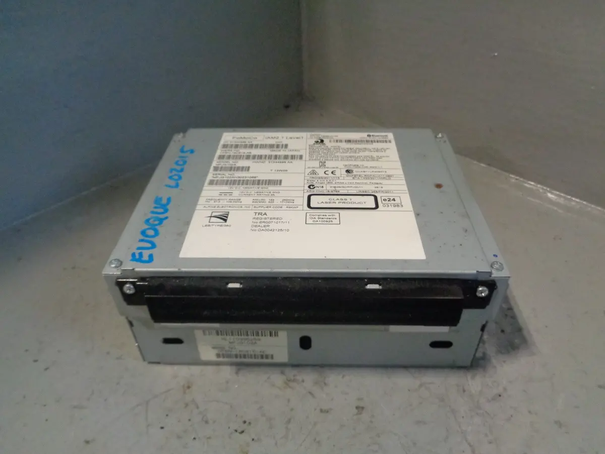 Range Rover Evoque Stereo Radio Audio Cd Head Unit Cf6n-18C815-Ae 2011 To 2015 1