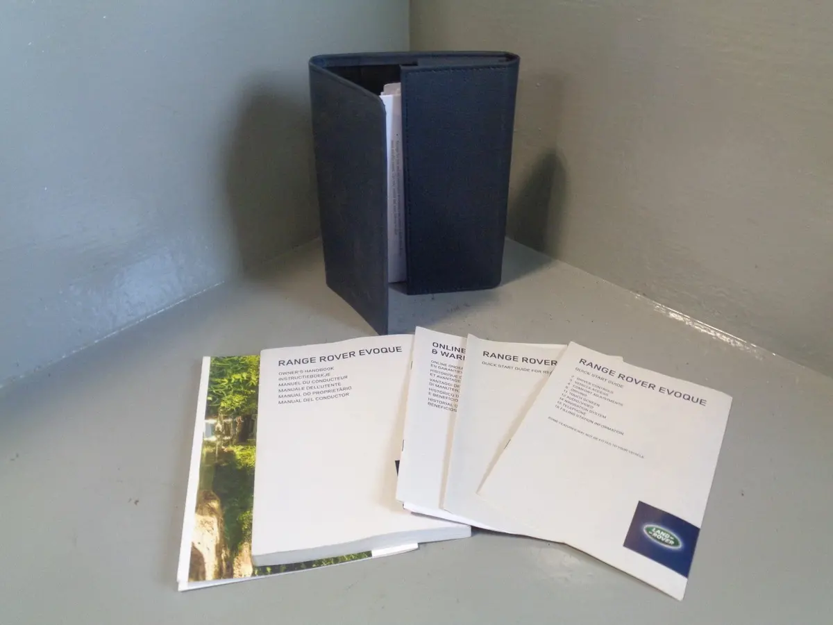 Range Rover Evoque Handbook User Manual In Wallet L538 2011 To 2018 1