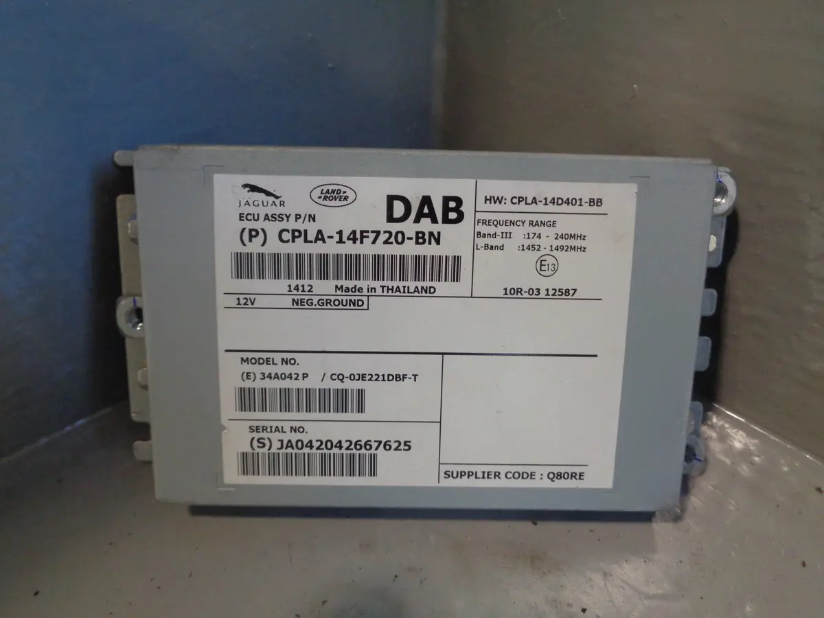 Range Rover Evoque Dab Radio Module Cpla-14F720-Bn 2011 To 2015 1