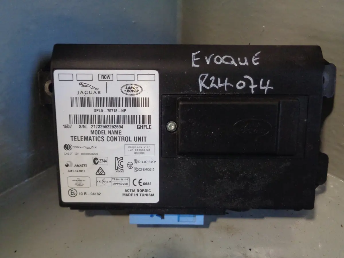 Range Rover Evoque Telematics Control Module Dpla-70718-Np 2011 To 2018 1