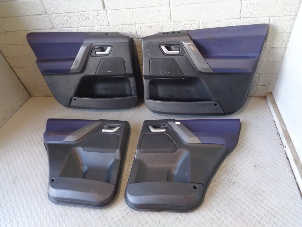 Freelander 2 Door Cards Set Of 4 In Blue Cloth Land Rover 2006 To 2011 R06055 1
