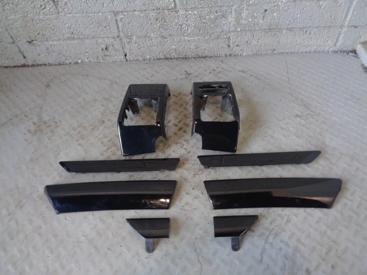 Range Rover L322 8 Piece Trim Dashboard Finisher Kit In Piano Gloss Black L10065 1