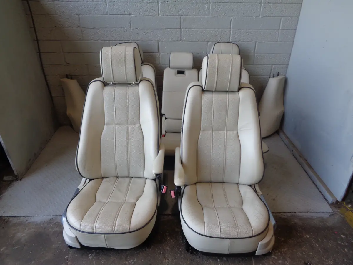 Range Rover L322 Leather Seats Ivory Heated Cooled Facelift 2006 To 2009 L10065 1