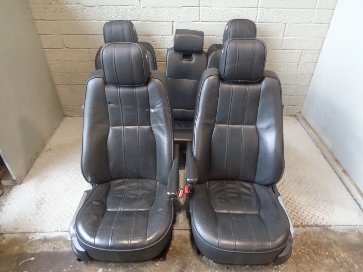 Range Rover L322 Leather Seats Black Heated Memory Set 2010 To 2013 L03035 1