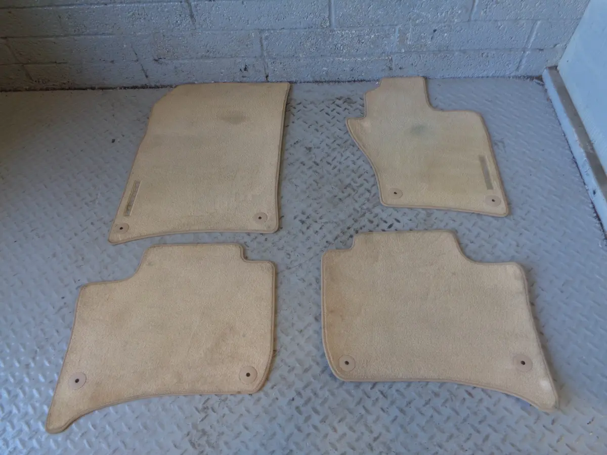 Porsche Cayenne 958.1 92A Mats Set Of 4 Carpets In Beige 2011 To 2014 1