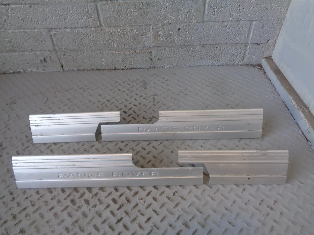 Range Rover L322 Kick Plates Full Set Of 4 Aluminium Genuine 2006 To 2013 L03035 1