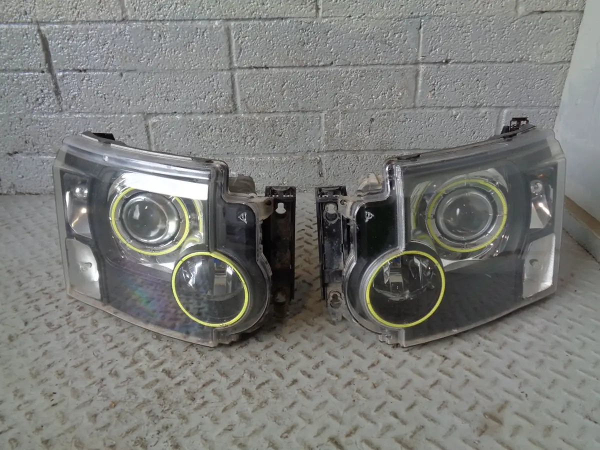 Discovery 3 Headlights Xenon Pair Xbc500102 Xbc500112 Adaptive Land Rover K07104 1