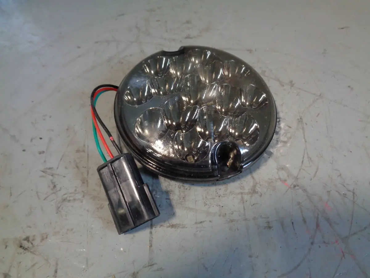Defender Led Rear Light Brake/Tail 95Mm Smoked Ba 9724 Land Rover 1986 To 2016 1