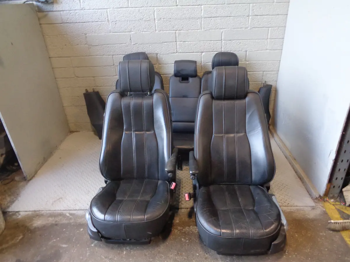 Range Rover L322 Leather Seats Blackheated And Cooled Set 2006 To 2009 R30015 1