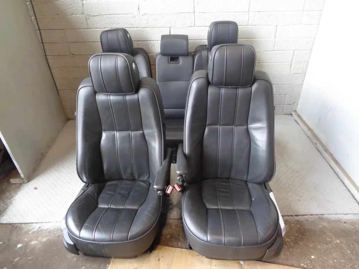 Range Rover L322 Leather Seats Black Heated Facelift 2010 To 2013 R24065 1