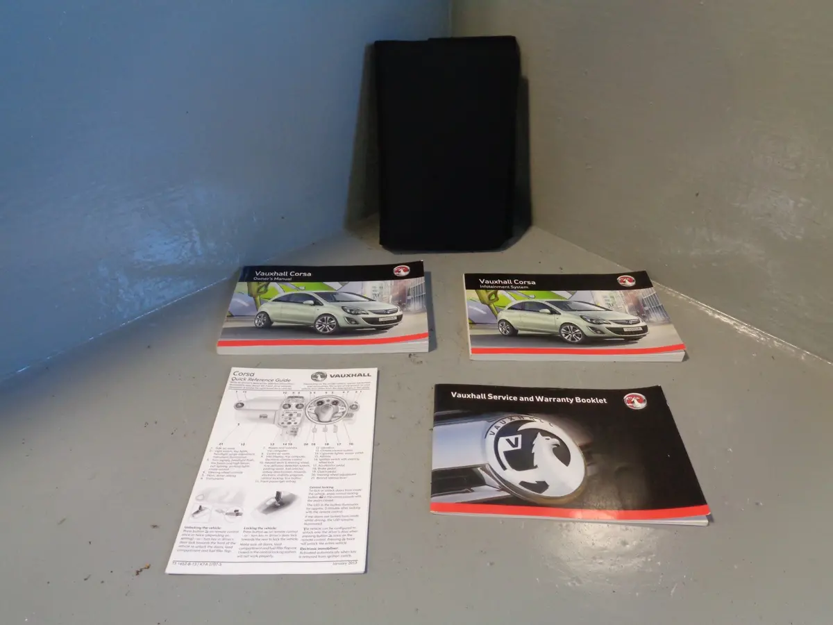 Vauxhall Corsa D Facelift Handbook Owners Manual With Wallet 2010 To 2014 1