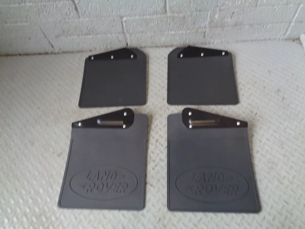 Defender 90 110 130 Mud Flaps Set Of 4 Genuine Land Rover 1986 To 2016 1