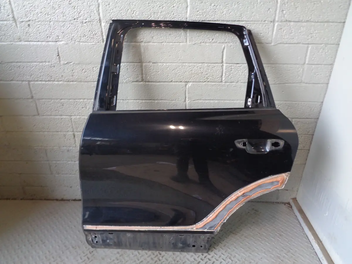 Porsche Cayenne 958 92A Near Side Rear Left Door C9x Jet Black 2011 To 2018 1