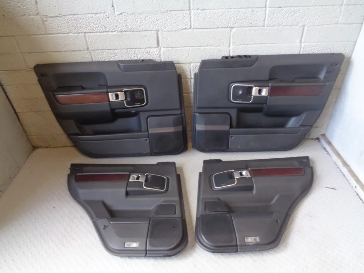 Range Rover L322 Door Cards X 4 With Burr Wood Trim Facelift 2009 To 2013 R24065 1