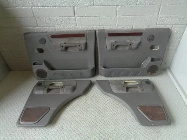 Discovery 2 Es Door Cards Set Grey Wood Trim Land Rover 1998 To 2004 R07073 1