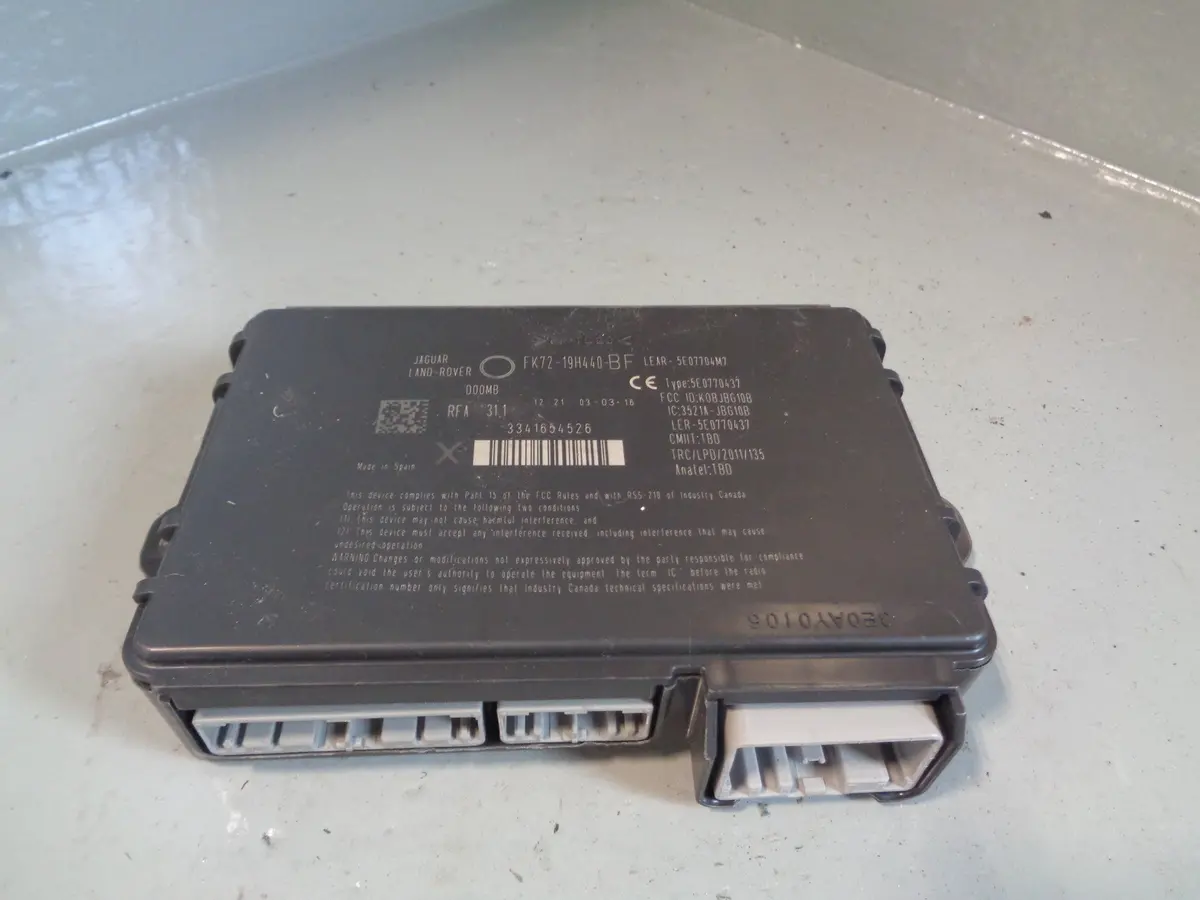 Range Rover Evoque Keyless Entry Module Fk72-19H440-Bf L538 2011 To 2018 1