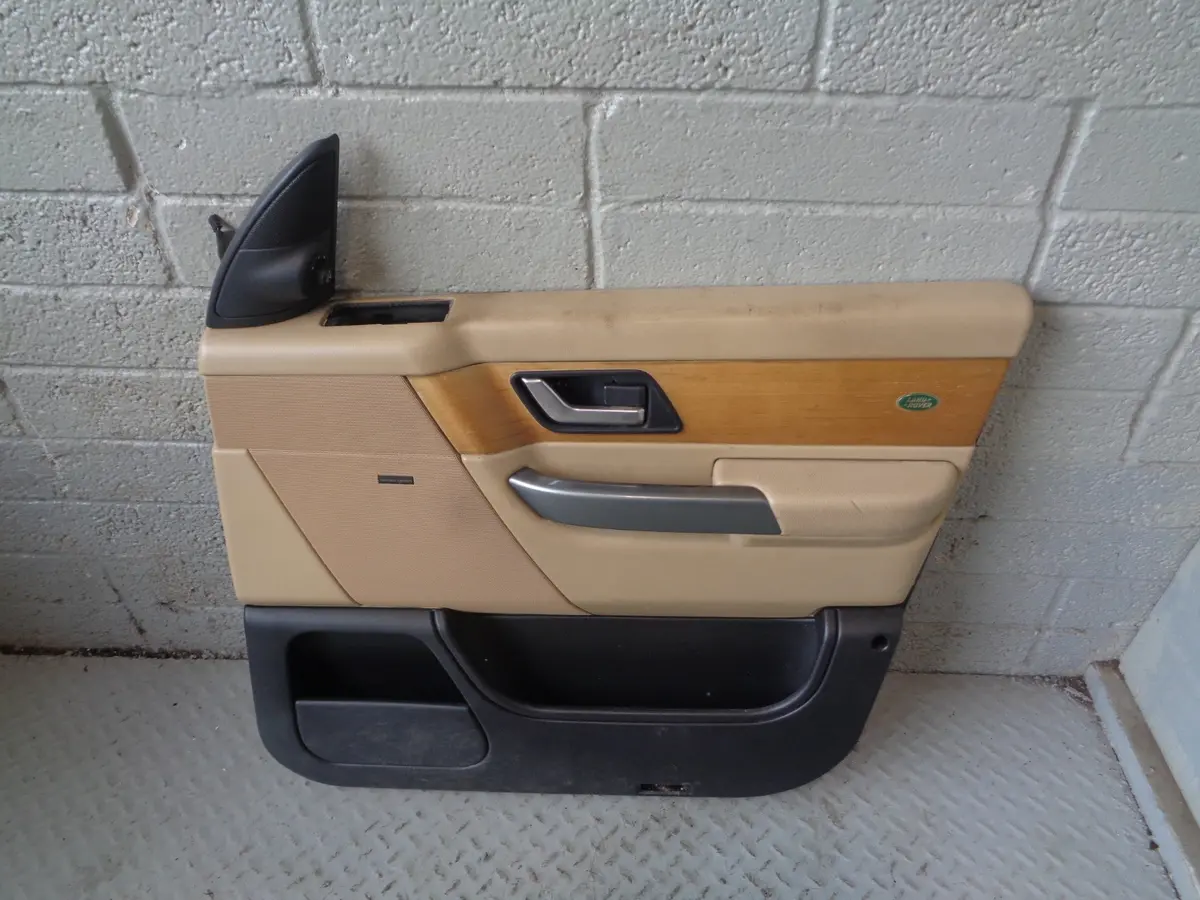 Range Rover Sport Door Cards In Beige With Wood Trim L320 2005 To 2009 L14045 2